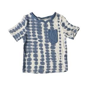 Kyte Baby Bamboo Blue Riptide Pocket Shirt 4T Top Allergenic Super Soft